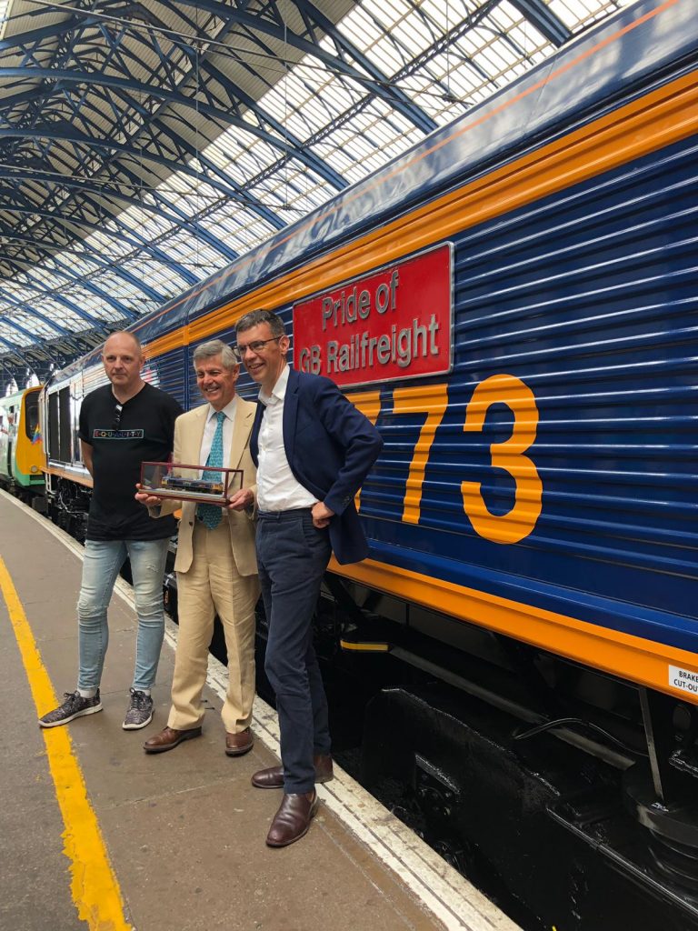 GB Railfreight Unveil New Brighton Pride Rainbow GB