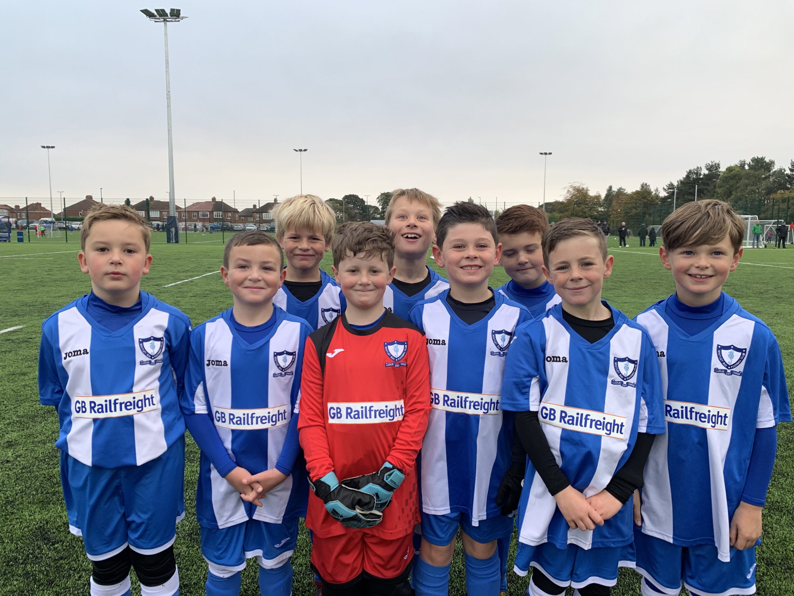GB Railfreight and Whitley Bay F.C. Under 8s Agree New Kit Deal