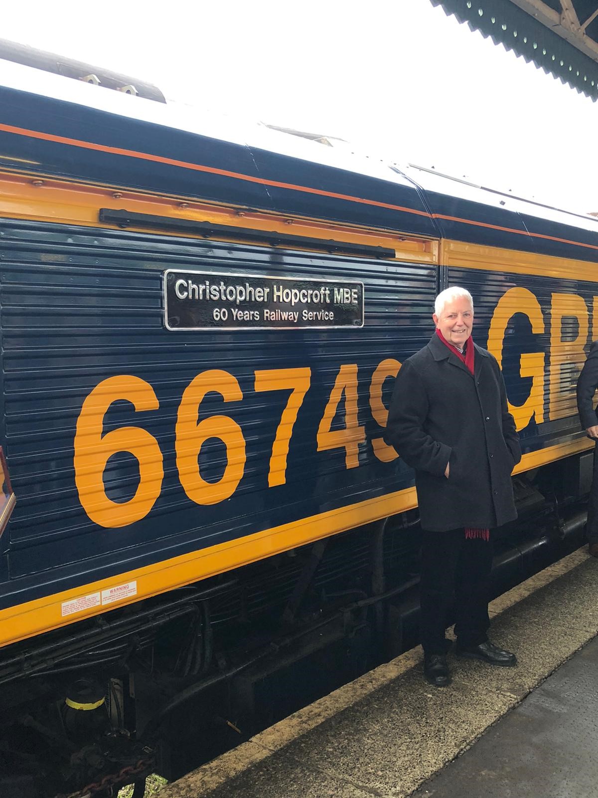 GBRf celebrate longstanding employee with loco naming