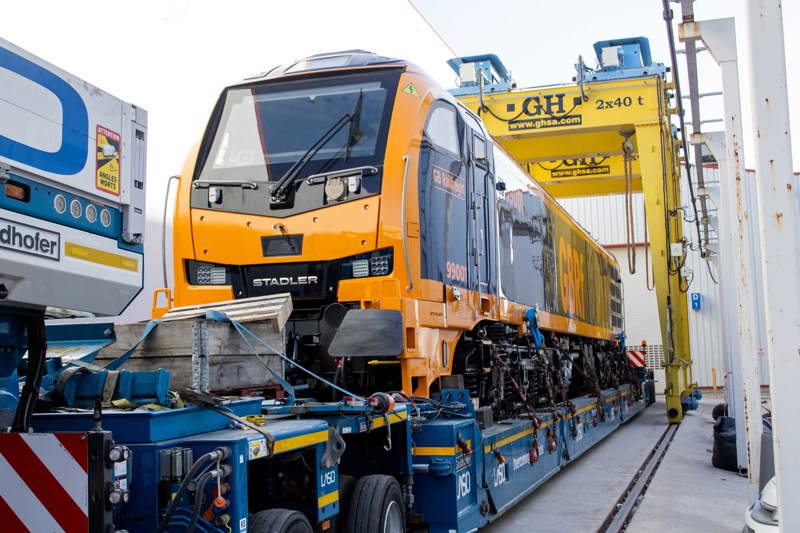 GBRf’s first Class 99 leaves the Stadler’s factor in Valencia for the Velim Test Track